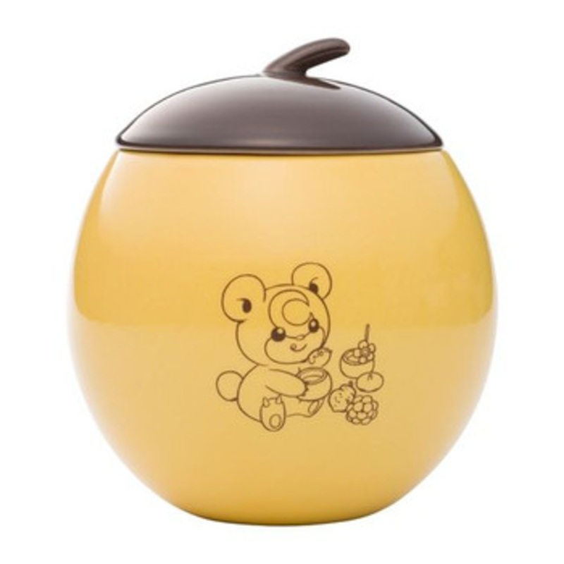 Pokemon Center Original Yellow Apricorn Canister Teddiursa