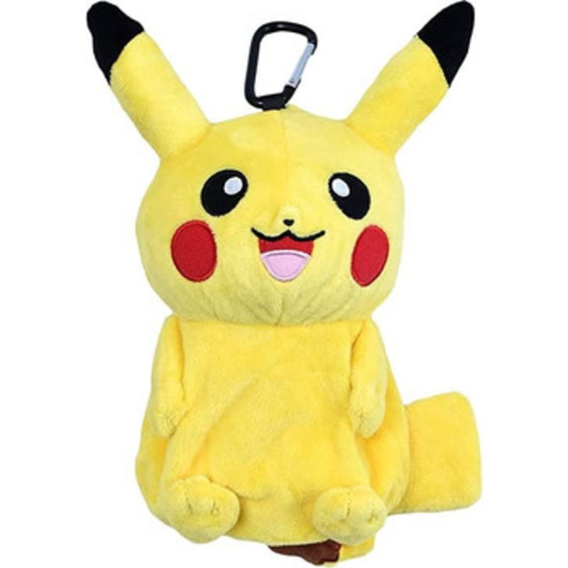 Pokemon Center Plush  Pouch with Carabiner Pikachu