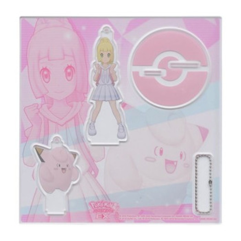 Pokemon Center Original Acrylic Stand Key Chain TRAINERS Salon!! – Clefairy