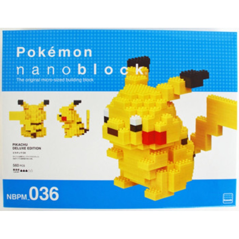 Kawada NBPM-036 nanoblock Pokemon Pikachu DX